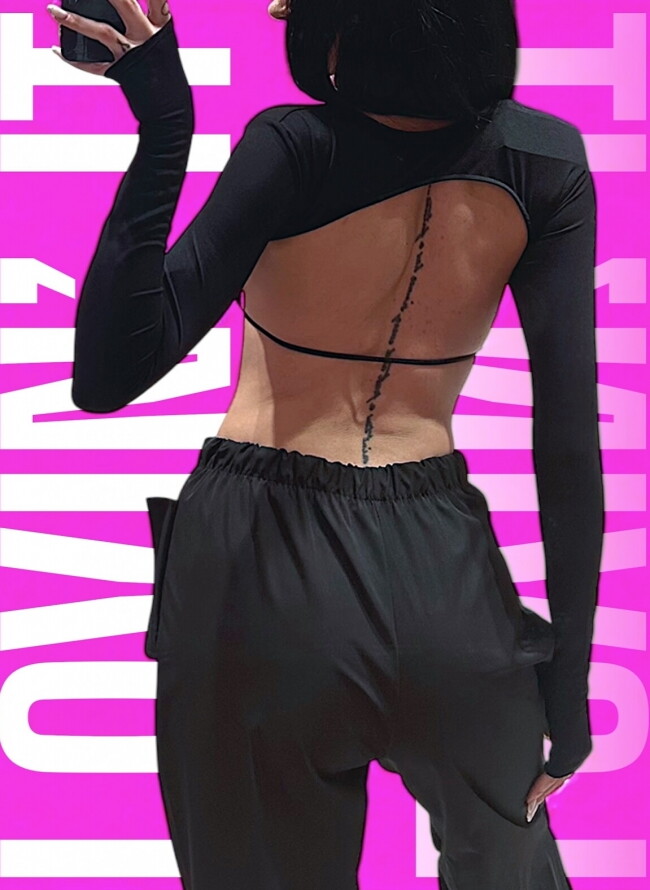Εξώπλατο Crop Top