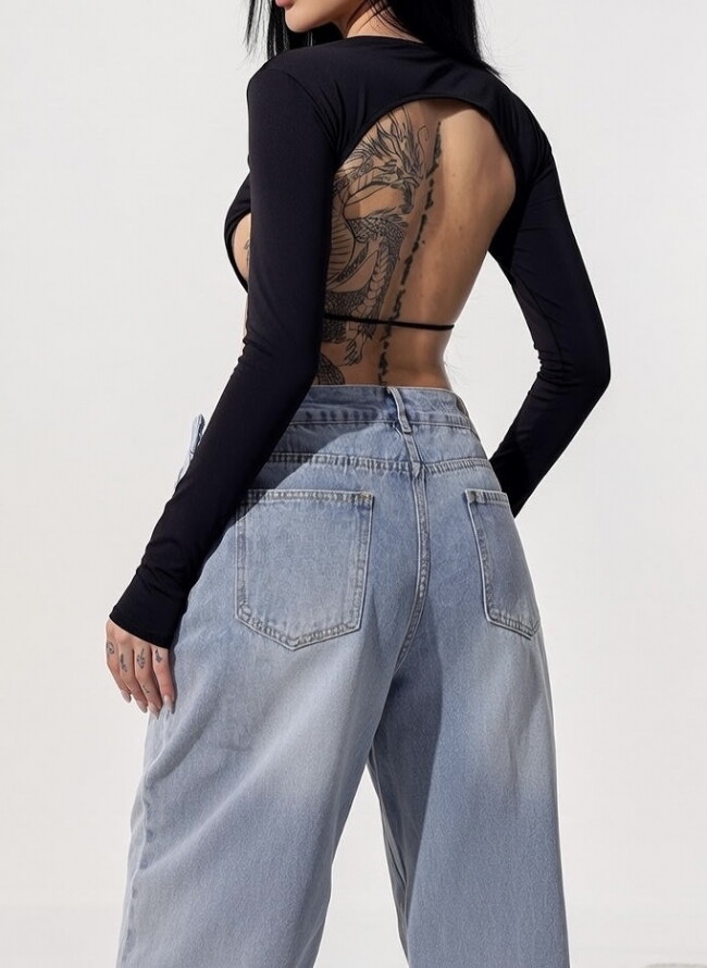 Εξώπλατο crop top